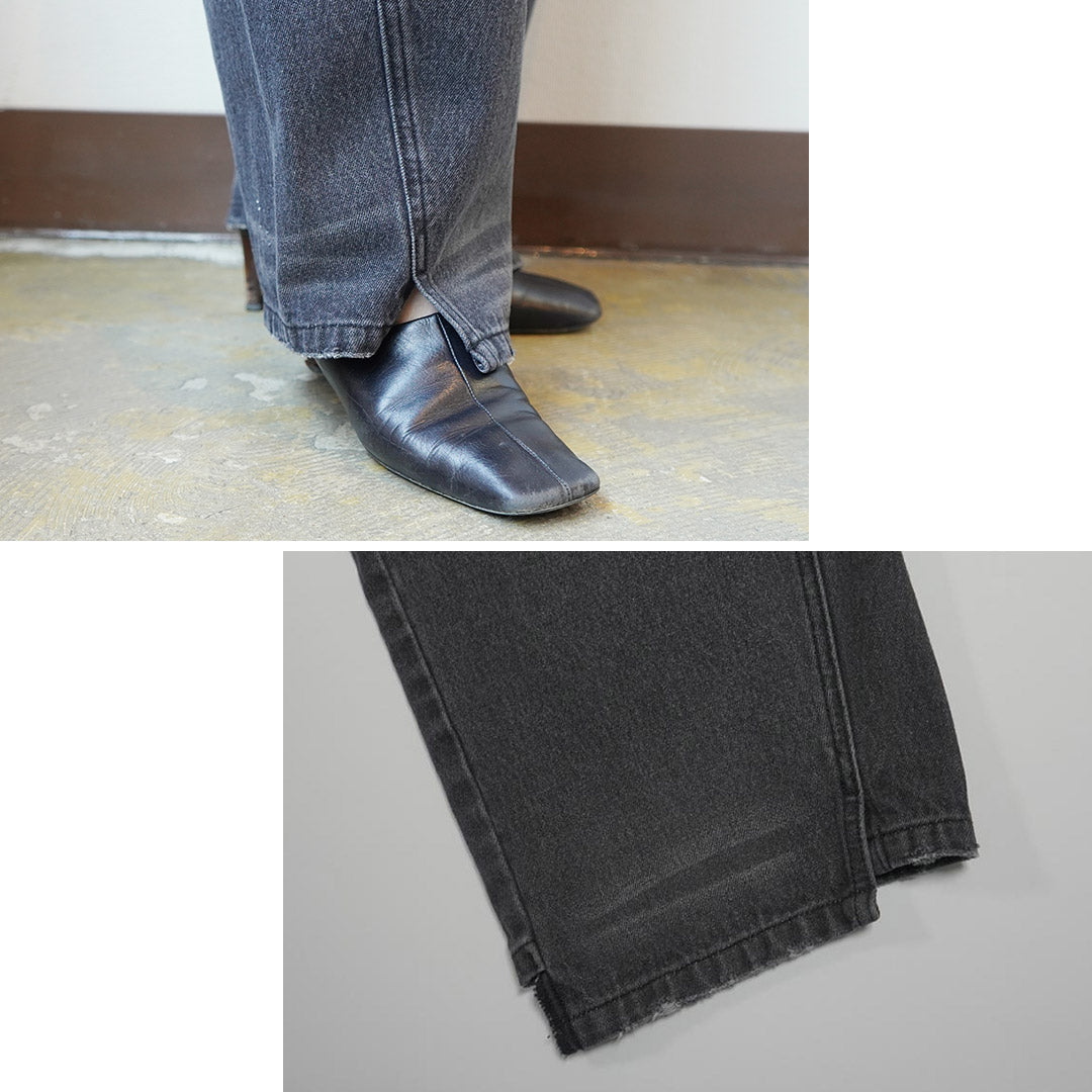 YENN(イェン) カーブシームデニム パンツ グレー