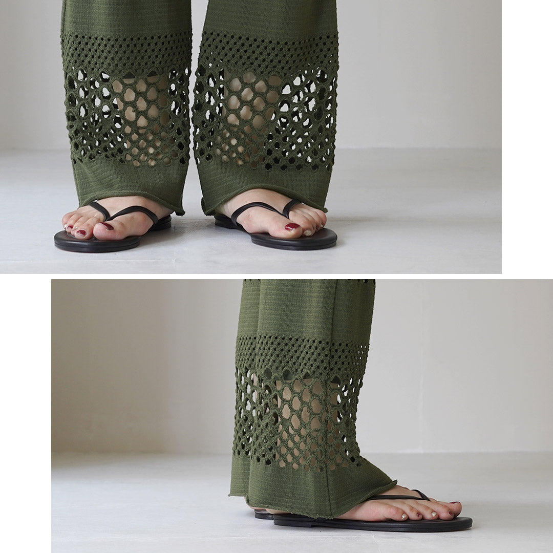 【50%OFF】YENN(イェン) ニットレース パンツ