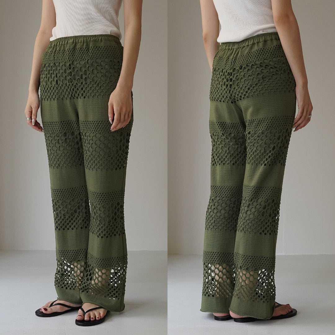 【50%OFF】YENN(イェン) ニットレース パンツ