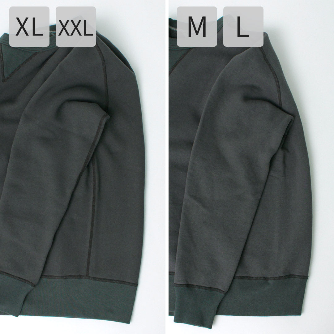 BARNS(バーンズ) 小寸 ガゼット クルーネック スウェット