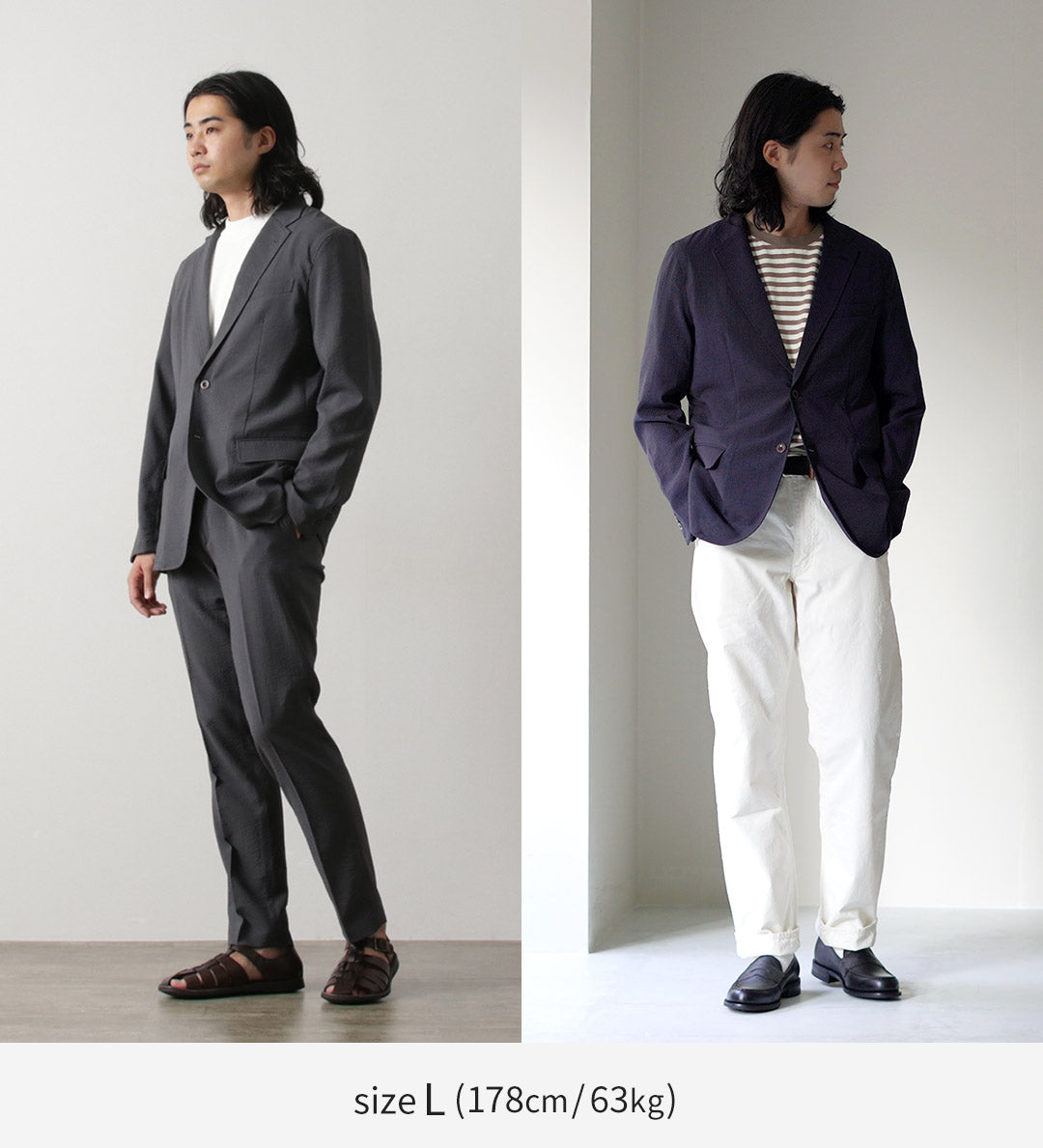 JAPAN BLUE JEANS(ジャパンブルージーンズ) 別注 シアサッカー サマー アンコンジャケット