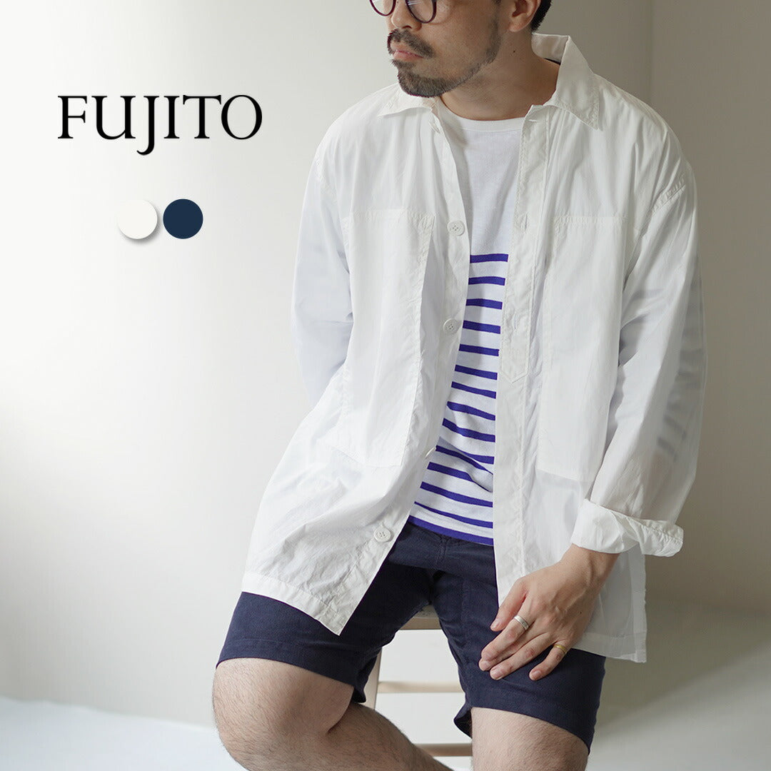 FUJITO(フジト) アーミーシャツ コットンブロード