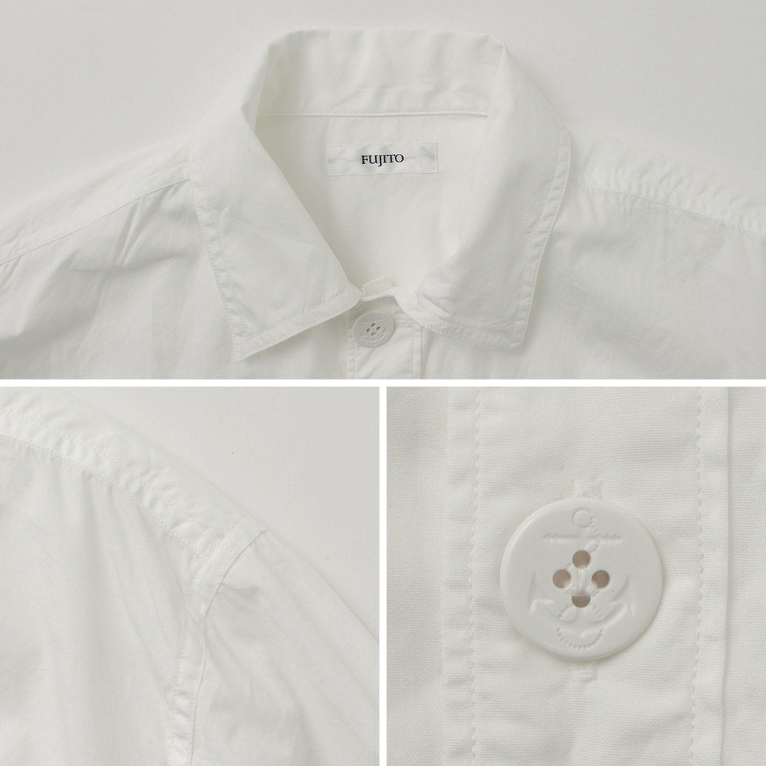 FUJITO(フジト) アーミーシャツ コットンブロード