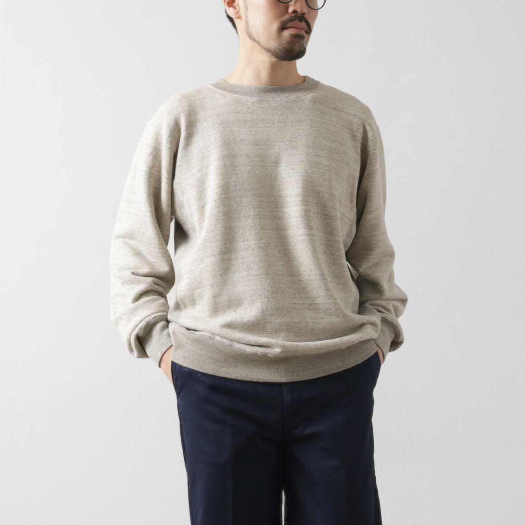 UNDYED(アンダイド) 裏毛 クルーネック スウェット カラード オーガニックコットン