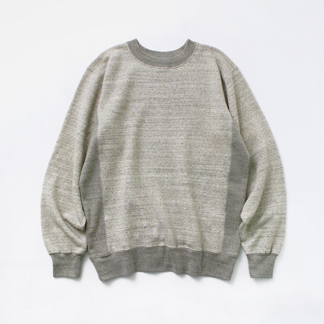 UNDYED(アンダイド) 裏毛 クルーネック スウェット カラード オーガニックコットン