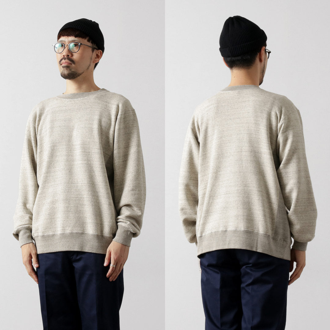 UNDYED(アンダイド) 裏毛 クルーネック スウェット カラード オーガニックコットン