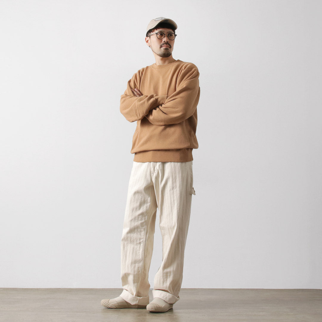 UNDYED(アンダイド) 裏毛 クルーネック スウェット カラード オーガニックコットン