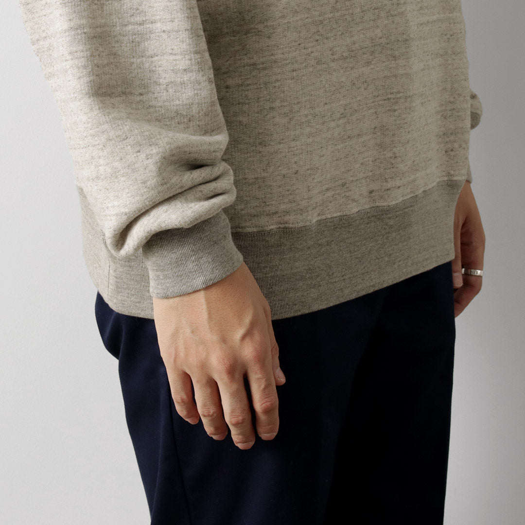 UNDYED(アンダイド) 裏毛 クルーネック スウェット カラード オーガニックコットン
