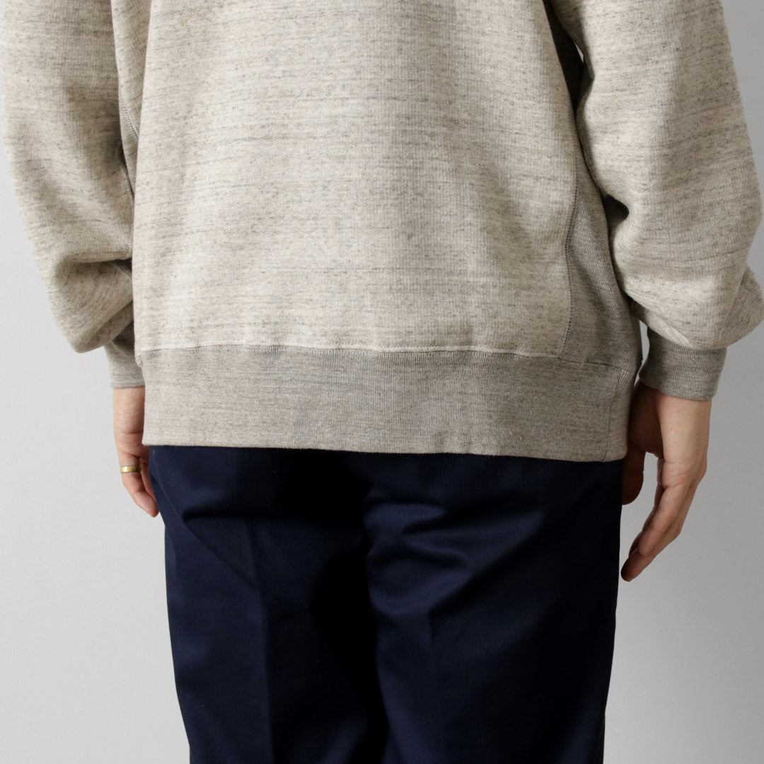 UNDYED(アンダイド) 裏毛 クルーネック スウェット カラード オーガニックコットン