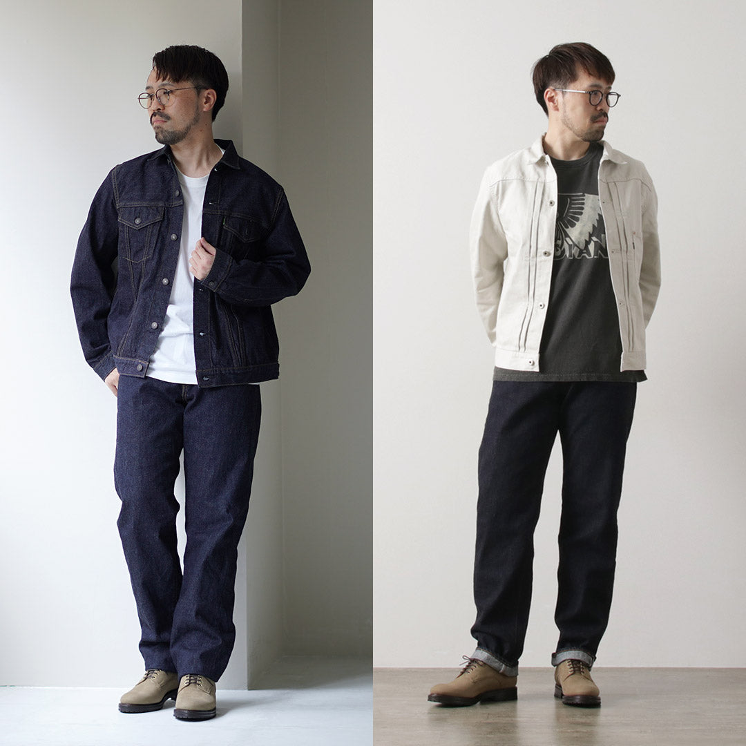 FOB FACTORY(FOBファクトリー) F153 セルヴィッチ デニム テーパード 5Pパンツ