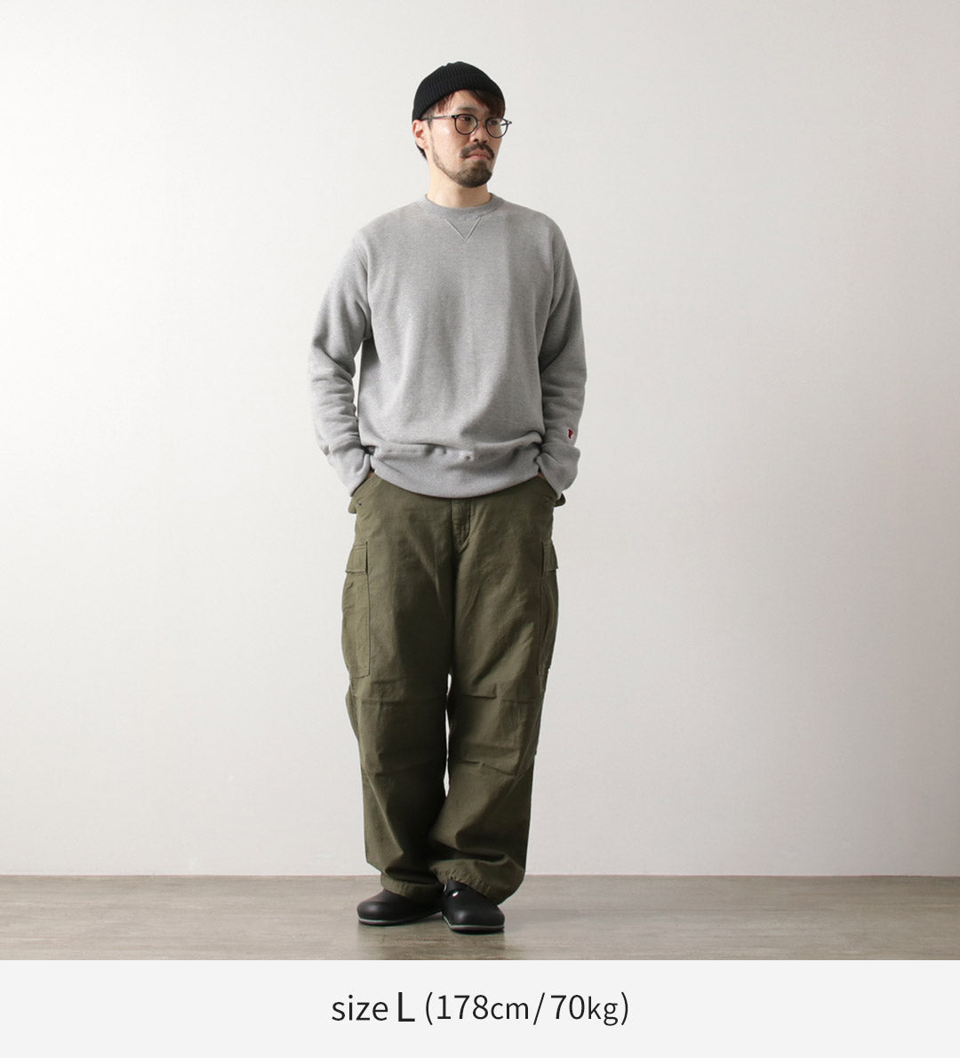 FOB FACTORY(FOBファクトリー) F7098 クルーネック スウェットシャツ