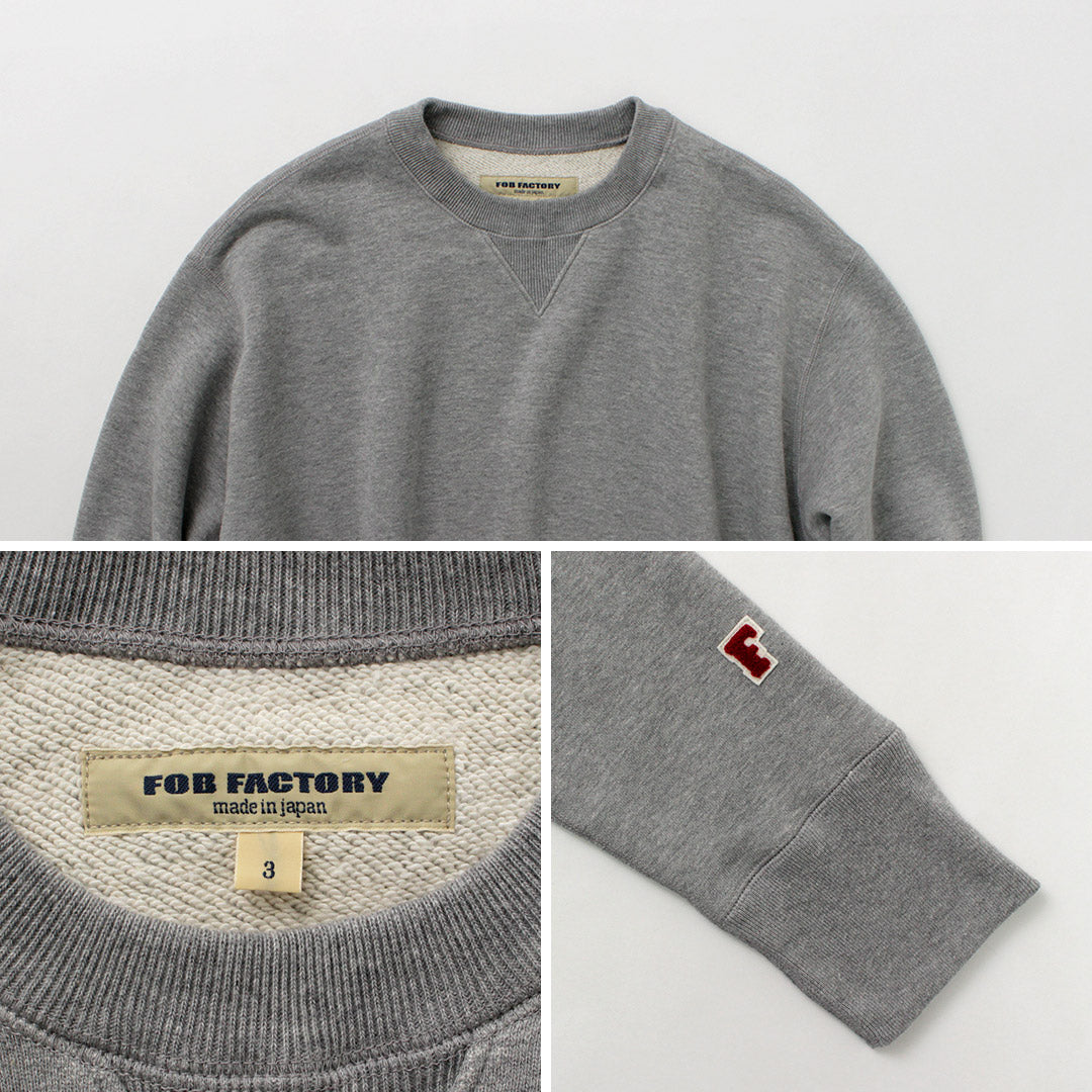FOB FACTORY(FOBファクトリー) F7098 クルーネック スウェットシャツ