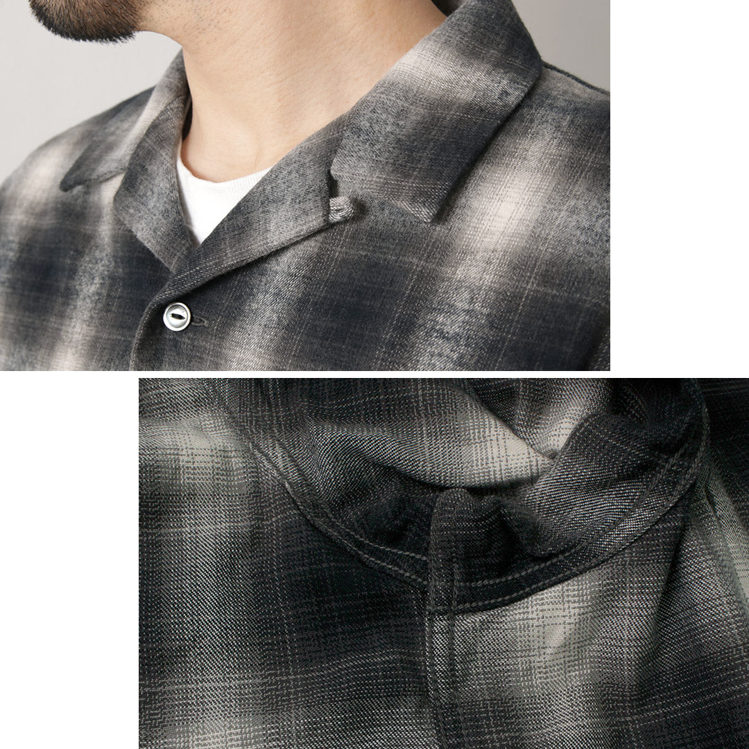 FOB FACTORY(FOBファクトリー) F3505 ネルオープンカラーシャツ