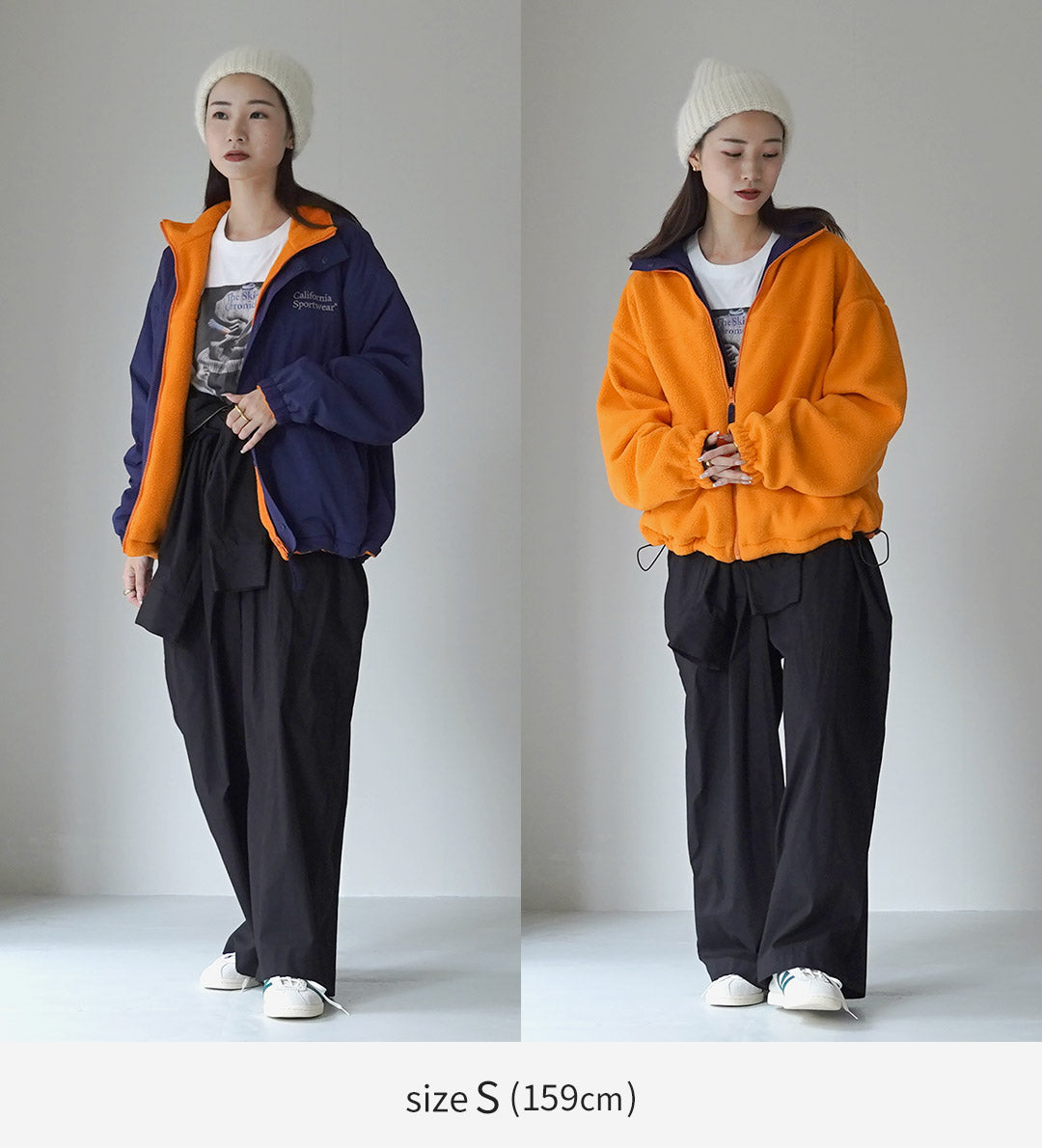 CALIFORNIA SPORTSWEAR(カリフォルニア スポーツウェア) リバーシブル スポーツジャケット ナイロン /フリース