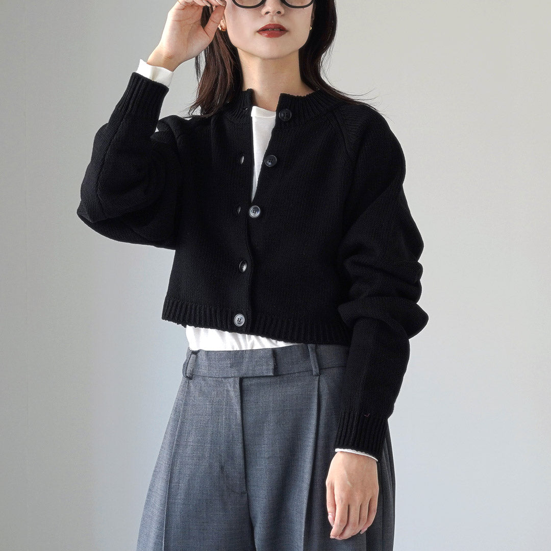 【20%OFF】ETRE TOKYO(エトレトウキョウ) ハイネックコンパクトニットカーディガン 1224504058-0