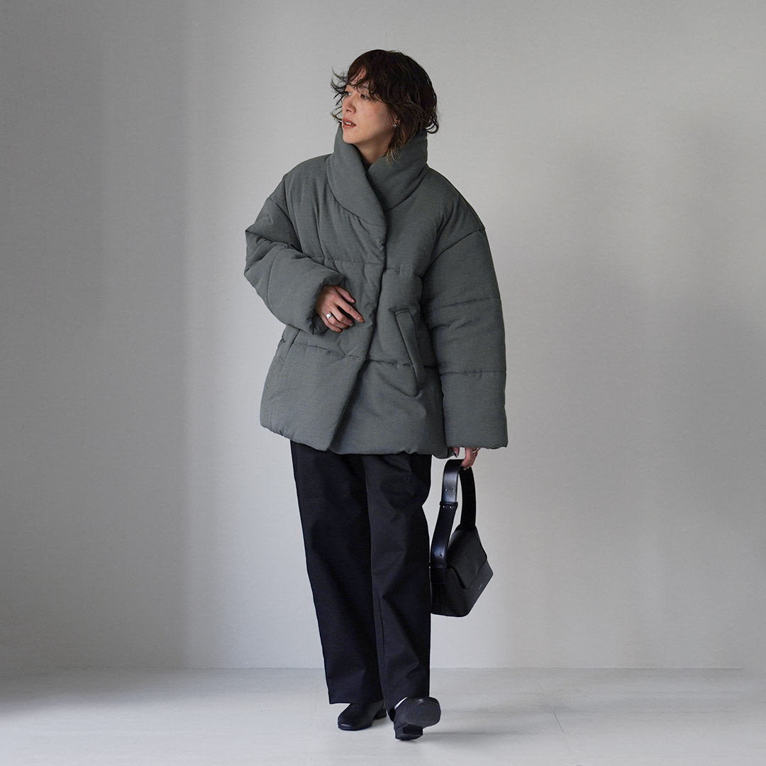 【30%OFF】ETRE TOKYO(エトレトウキョウ) ストールカラーパディングコート 1225100002-0