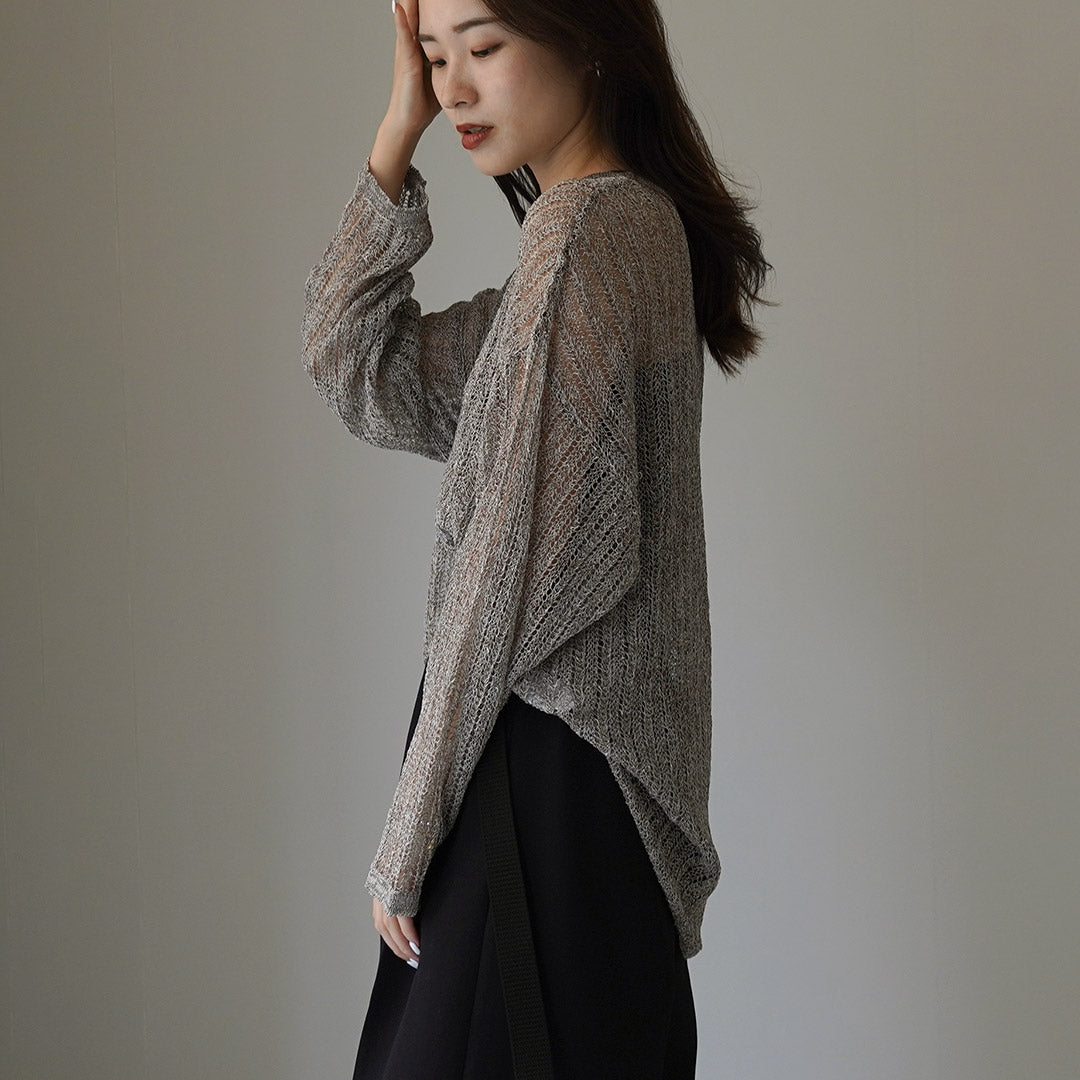 【30%OFF】CHIGNON(シニヨン) 透かし編みプルオーバー