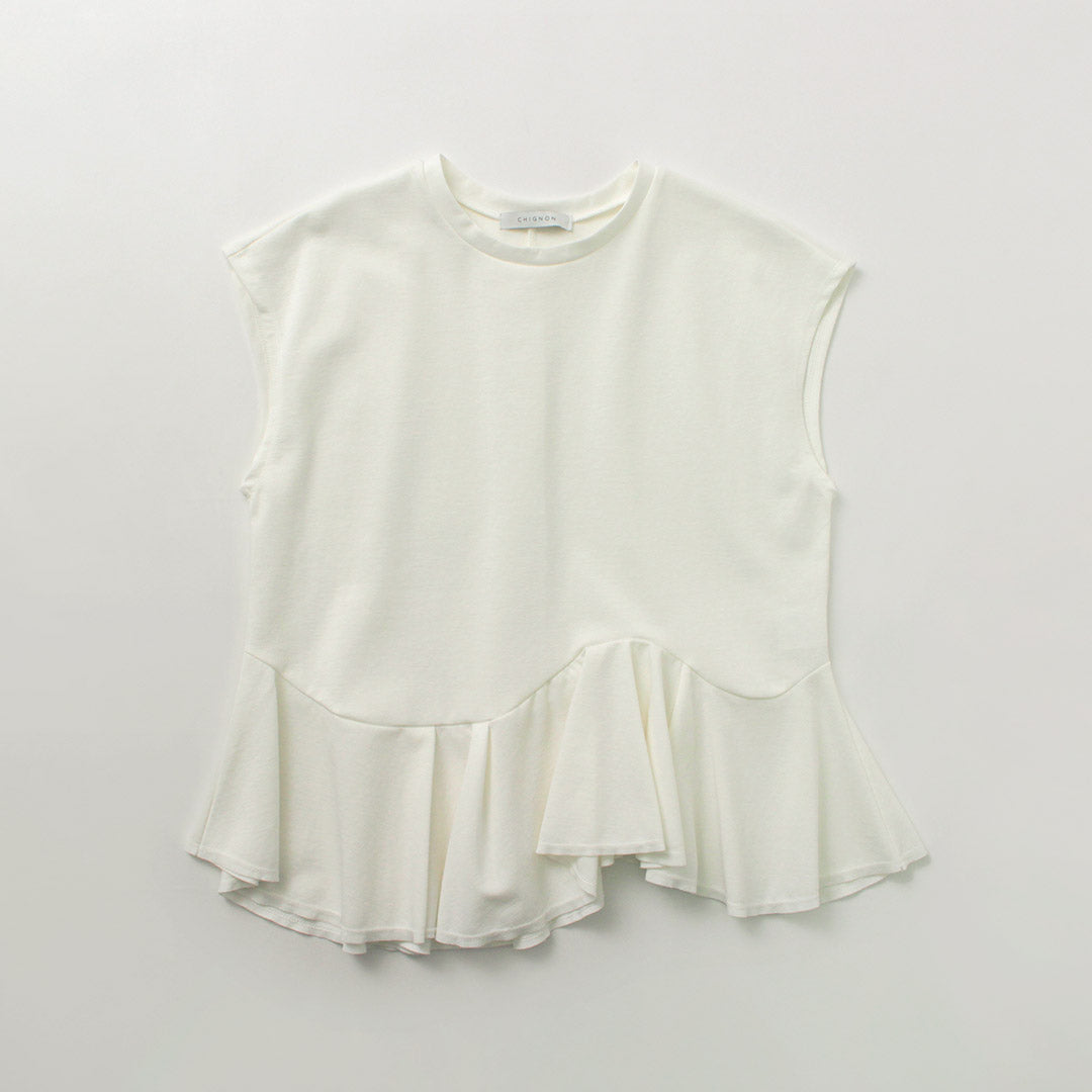 【20%OFF】CHIGNON(シニヨン) フォルムペプラムプルオーバー