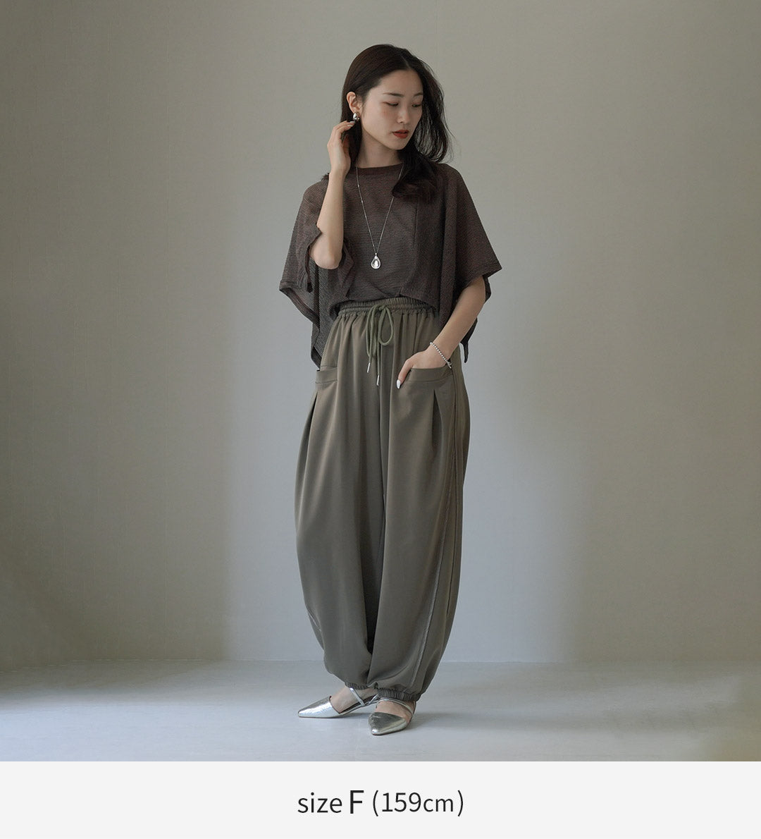 【30%OFF】CHIGNON(シニヨン) ケープスリーブボーダーTOPS