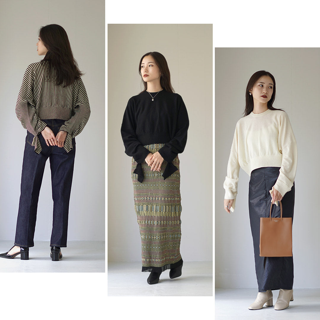 A CCORDION(アコーディオン) タック プルオーバー