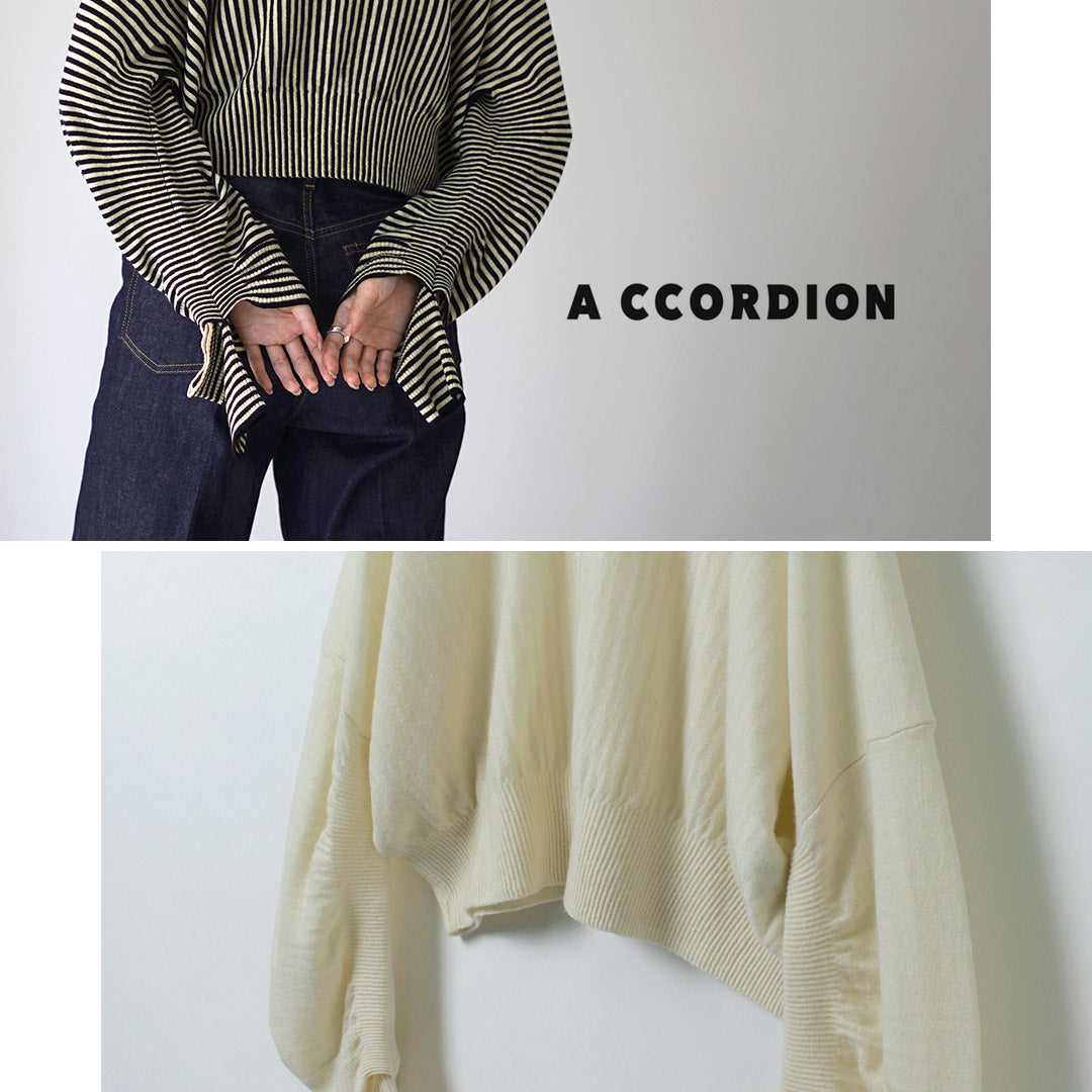 A CCORDION(アコーディオン) タック プルオーバー
