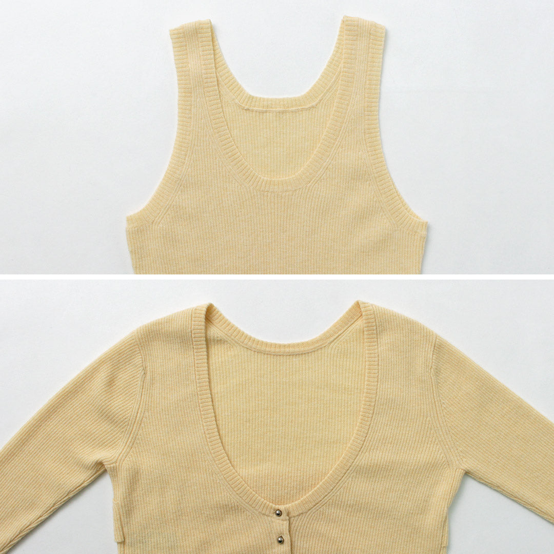 A CCORDION(アコーディオン) レイヤード トップスセット