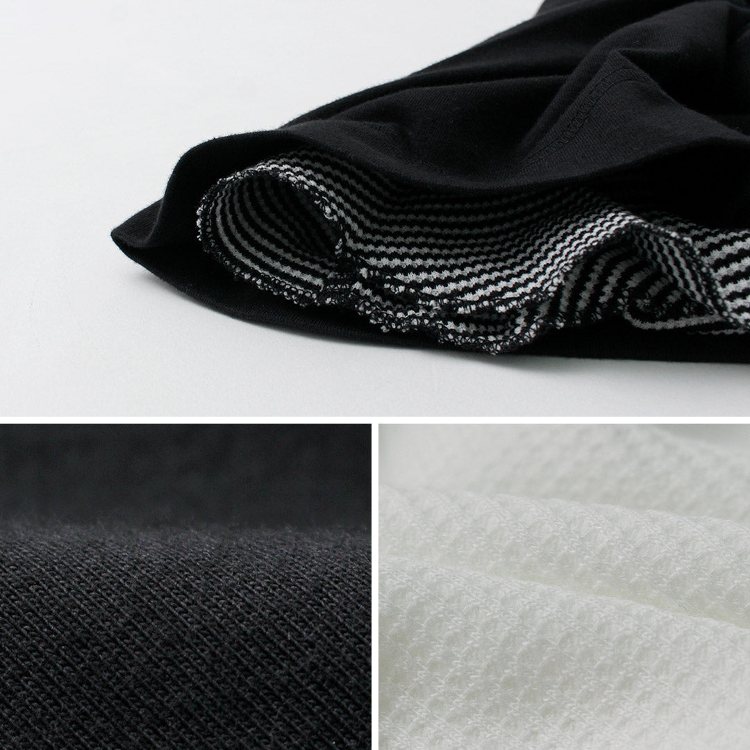 HEALTHKNIT(ヘルスニット)別注 2パックTシャツ 7分袖+ロングスリーブワッフル / メンズ トップス 長袖 カジュアル 2Pack 3/4 sleeve+L/S waffle Layerd Tee