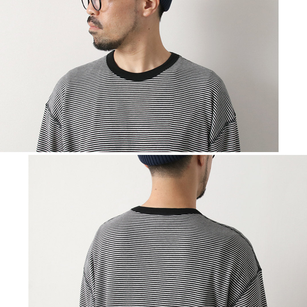 HEALTHKNIT(ヘルスニット)別注 2パックTシャツ 7分袖+ロングスリーブワッフル / メンズ トップス 長袖 カジュアル 2Pack 3/4 sleeve+L/S waffle Layerd Tee