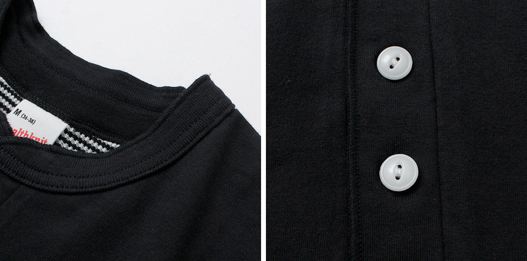 HEALTHKNIT(ヘルスニット)別注 2パックTシャツ 7分袖+ロングスリーブワッフル / メンズ トップス 長袖 カジュアル 2Pack 3/4 sleeve+L/S waffle Layerd Tee