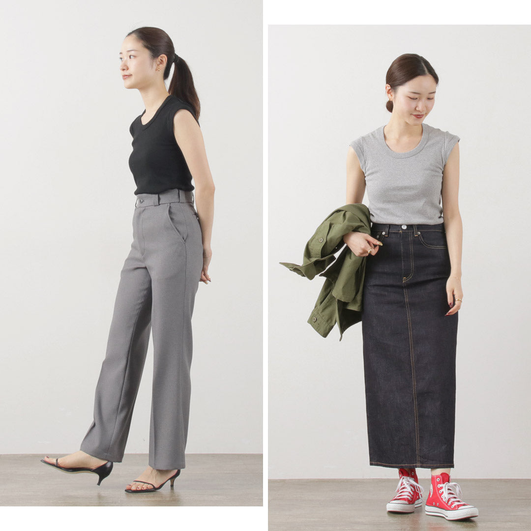 【20%OFF】SIRENEMERMAID(シレーヌマーメイド) スクープネック キャップスリーブ 2024年モデル