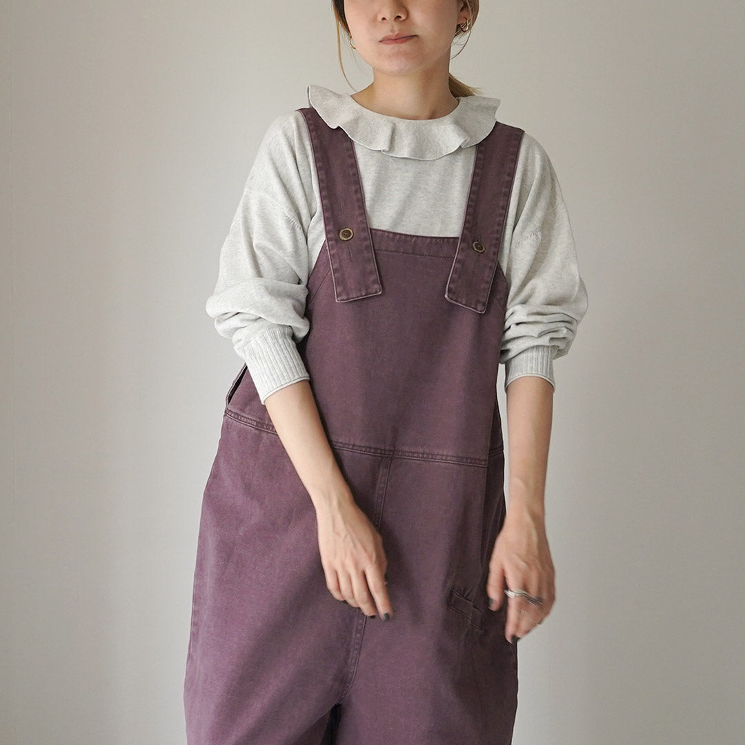 TUMUGU(ツムグ) ピグメント コットンツイル 2WAY サロペット
