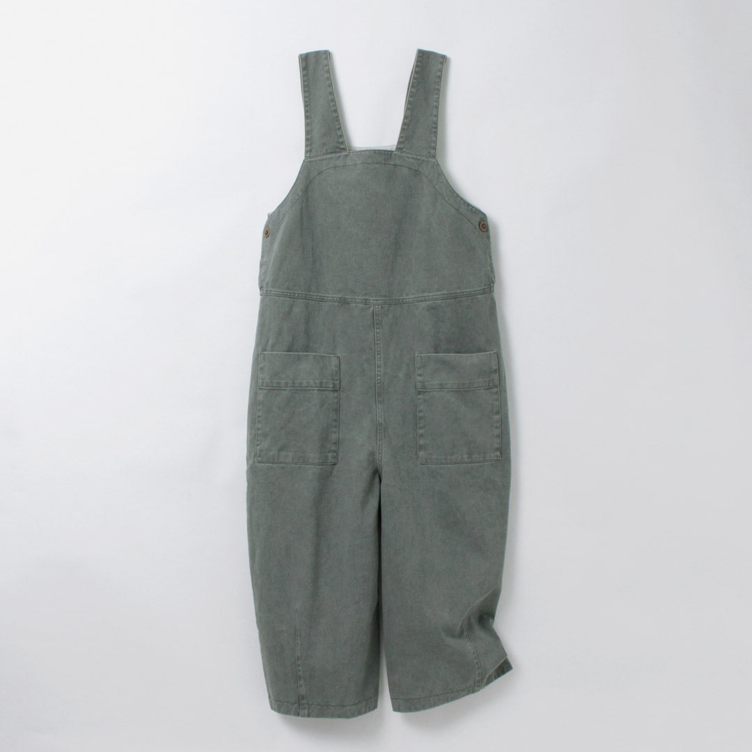 TUMUGU(ツムグ) ピグメント コットンツイル 2WAY サロペット