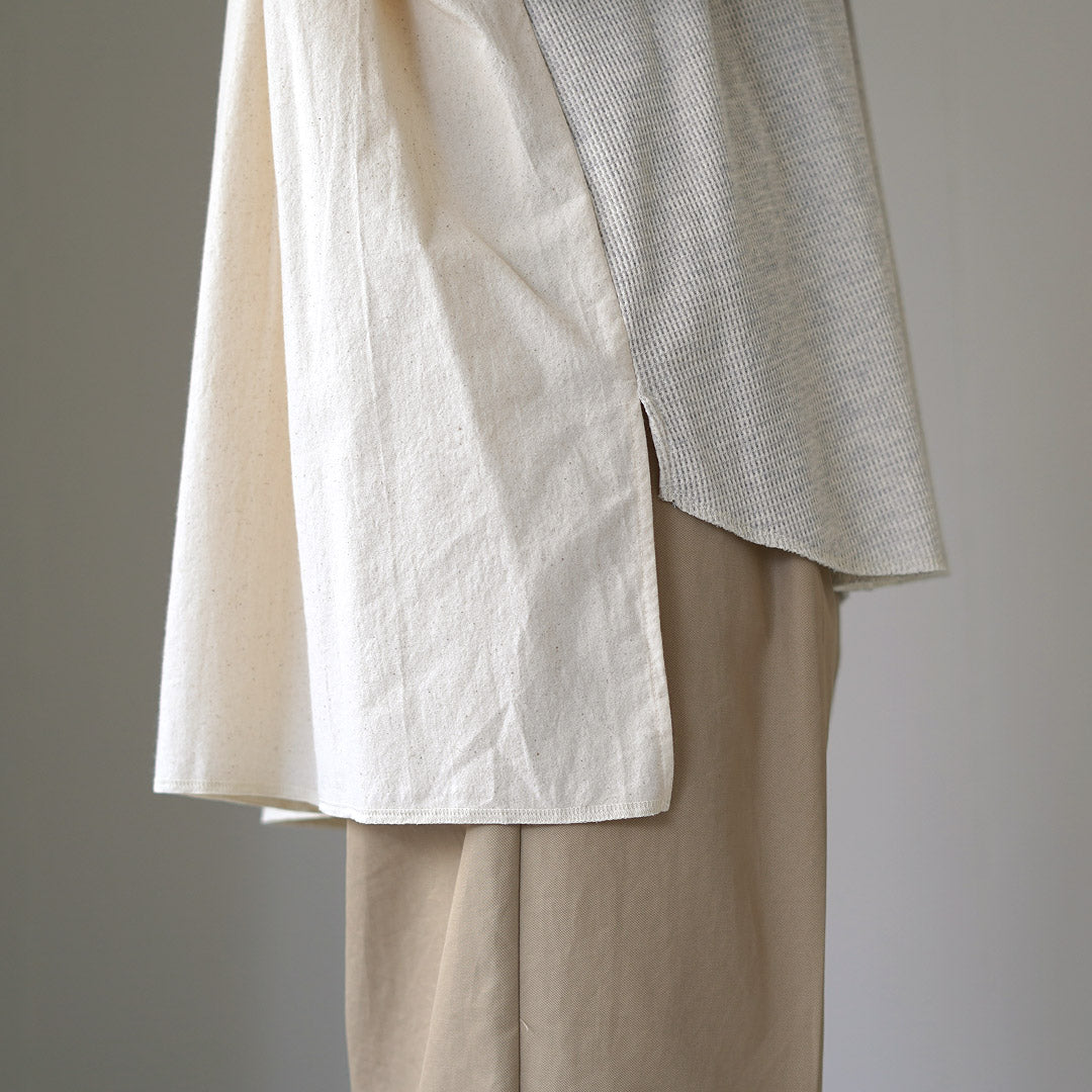 TUMUGU(ツムグ) コットンワッフル プルオーバー