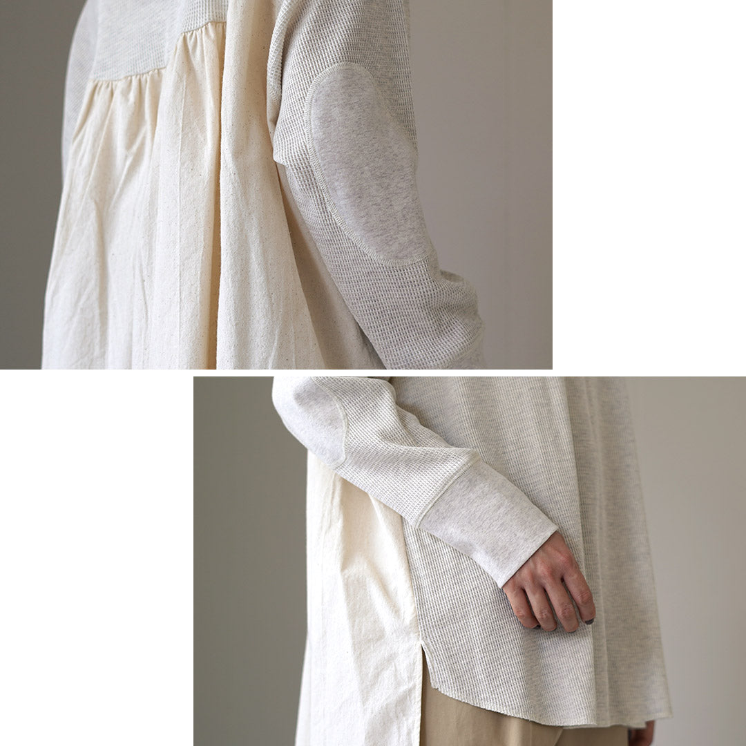 TUMUGU(ツムグ) コットンワッフル プルオーバー