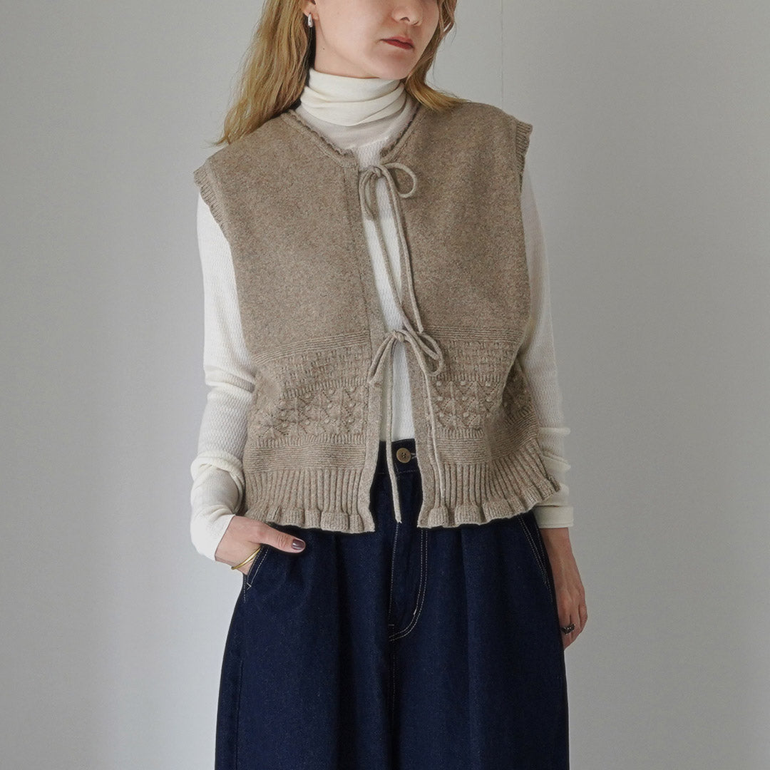 TUMUGU(ツムグ) コットンスパン 2Wayベスト