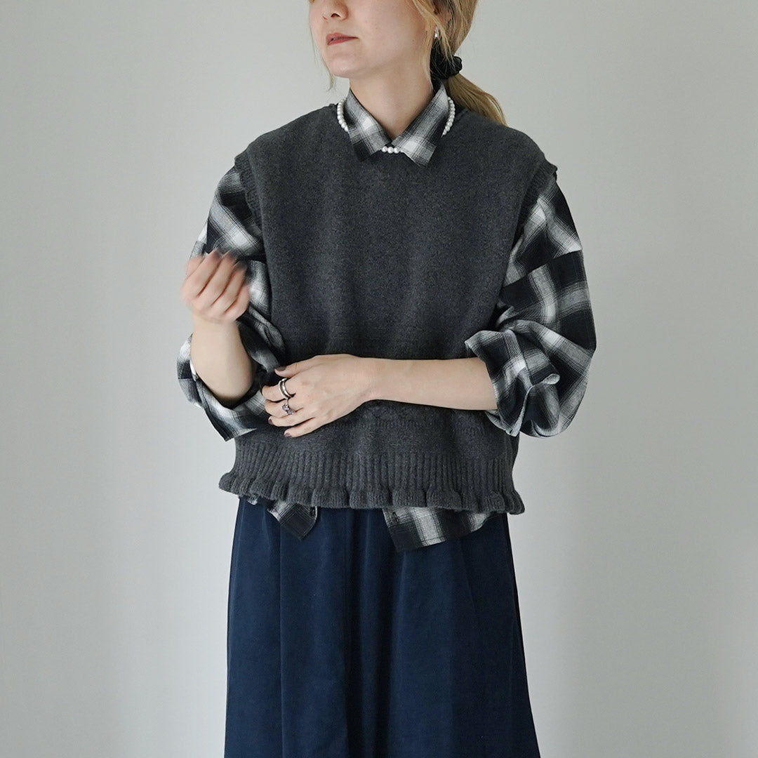 TUMUGU(ツムグ) コットンスパン 2Wayベスト