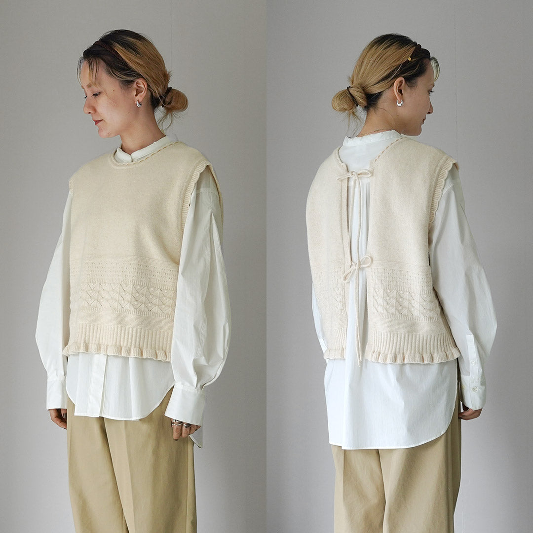 TUMUGU(ツムグ) コットンスパン 2Wayベスト