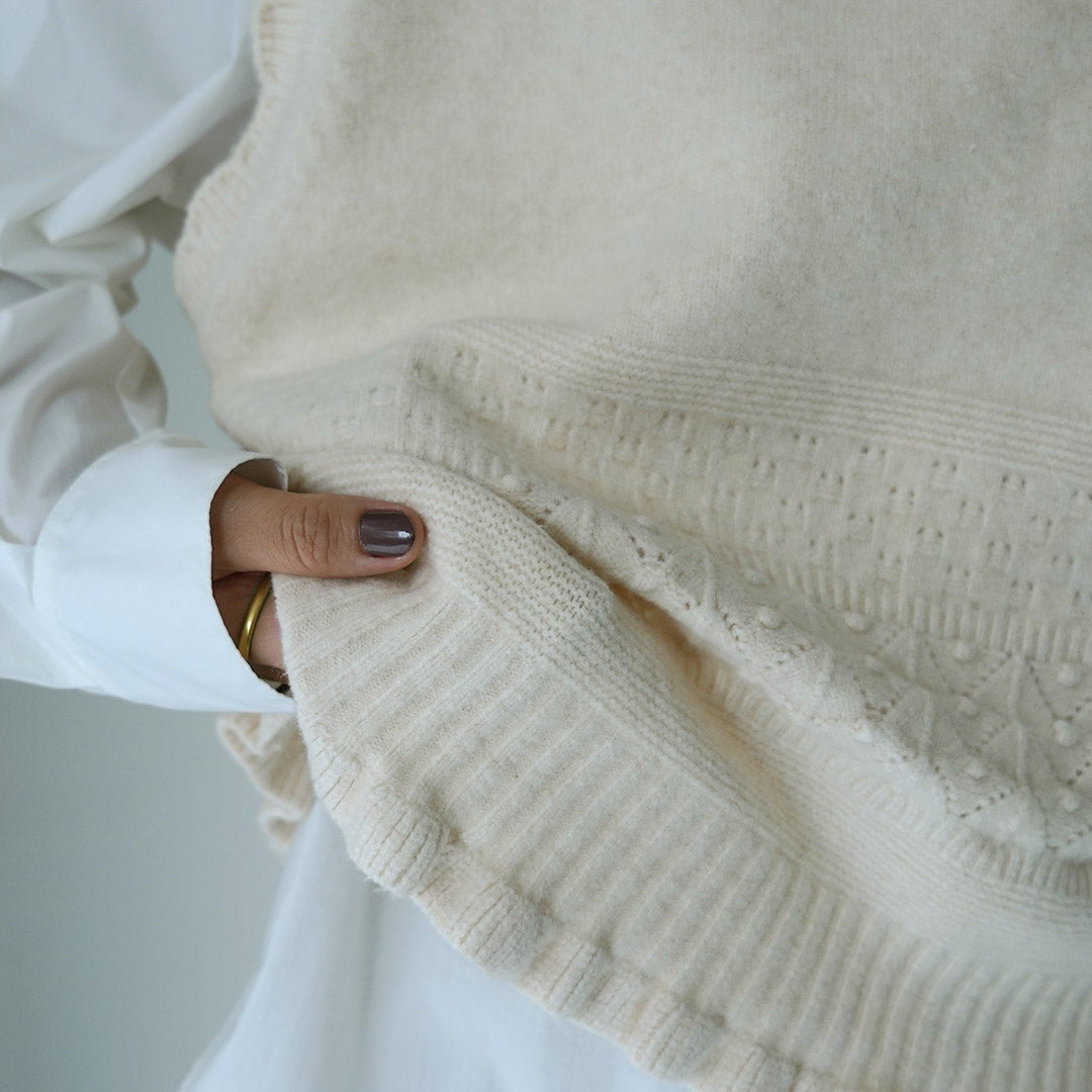 TUMUGU(ツムグ) コットンスパン 2Wayベスト