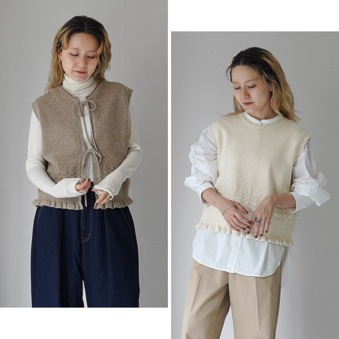 TUMUGU(ツムグ) コットンスパン 2Wayベスト