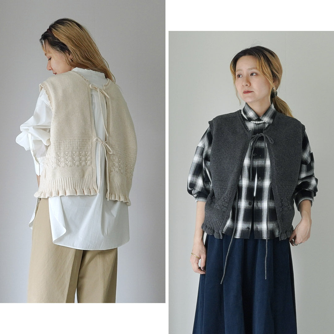 TUMUGU(ツムグ) コットンスパン 2Wayベスト