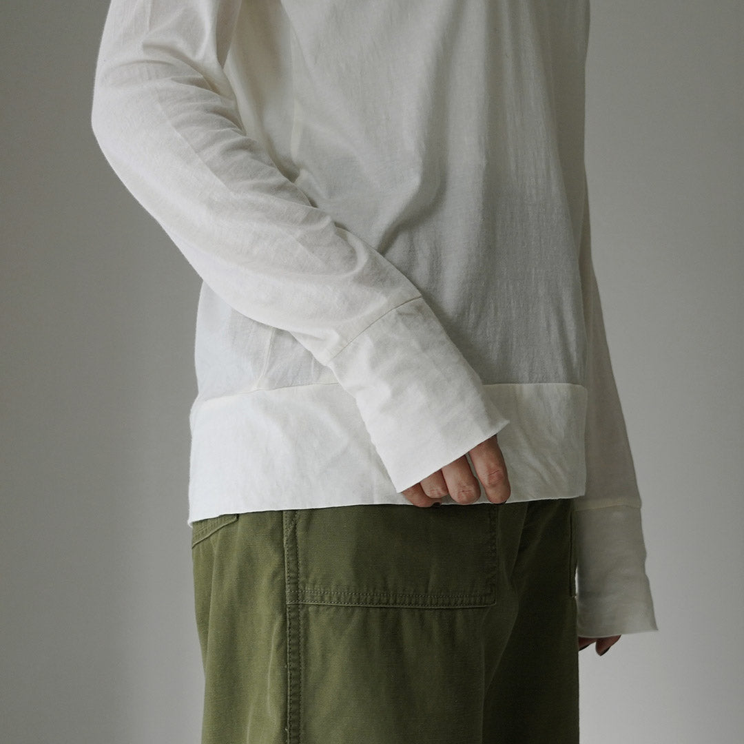 TUMUGU(ツムグ) フェザリーコットン 天竺 クルーネックT