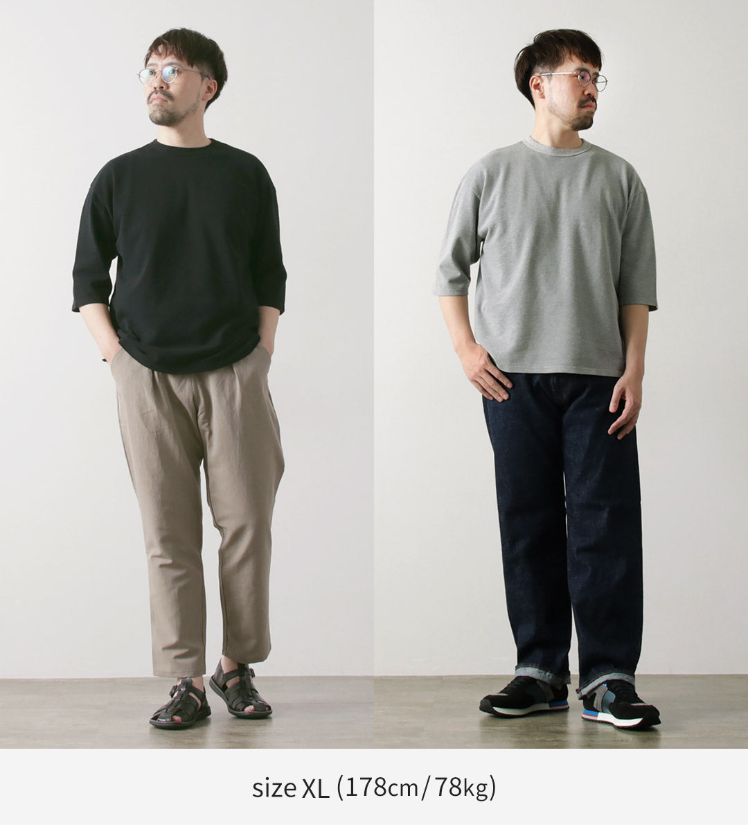 ROCOCO(ロココ) 鹿の子 7分袖Tシャツ