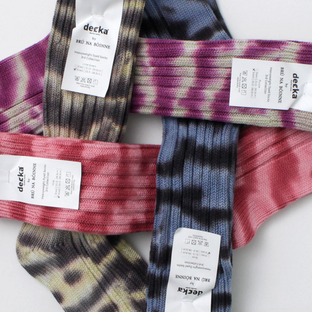 DECKA QUALITY SOCKS(デカ) ヘビーウエイト タイダイソックス