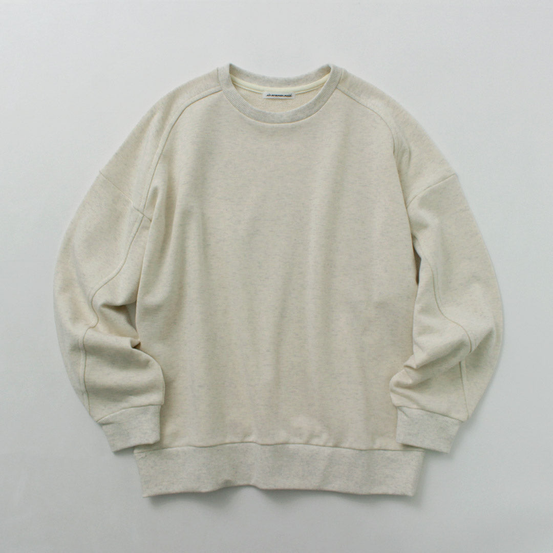 【20%OFF】SIRENEMERMAID(シレーヌマーメイド) 30/10 裏毛 カーブ切替 トレーナー 2024年モデル