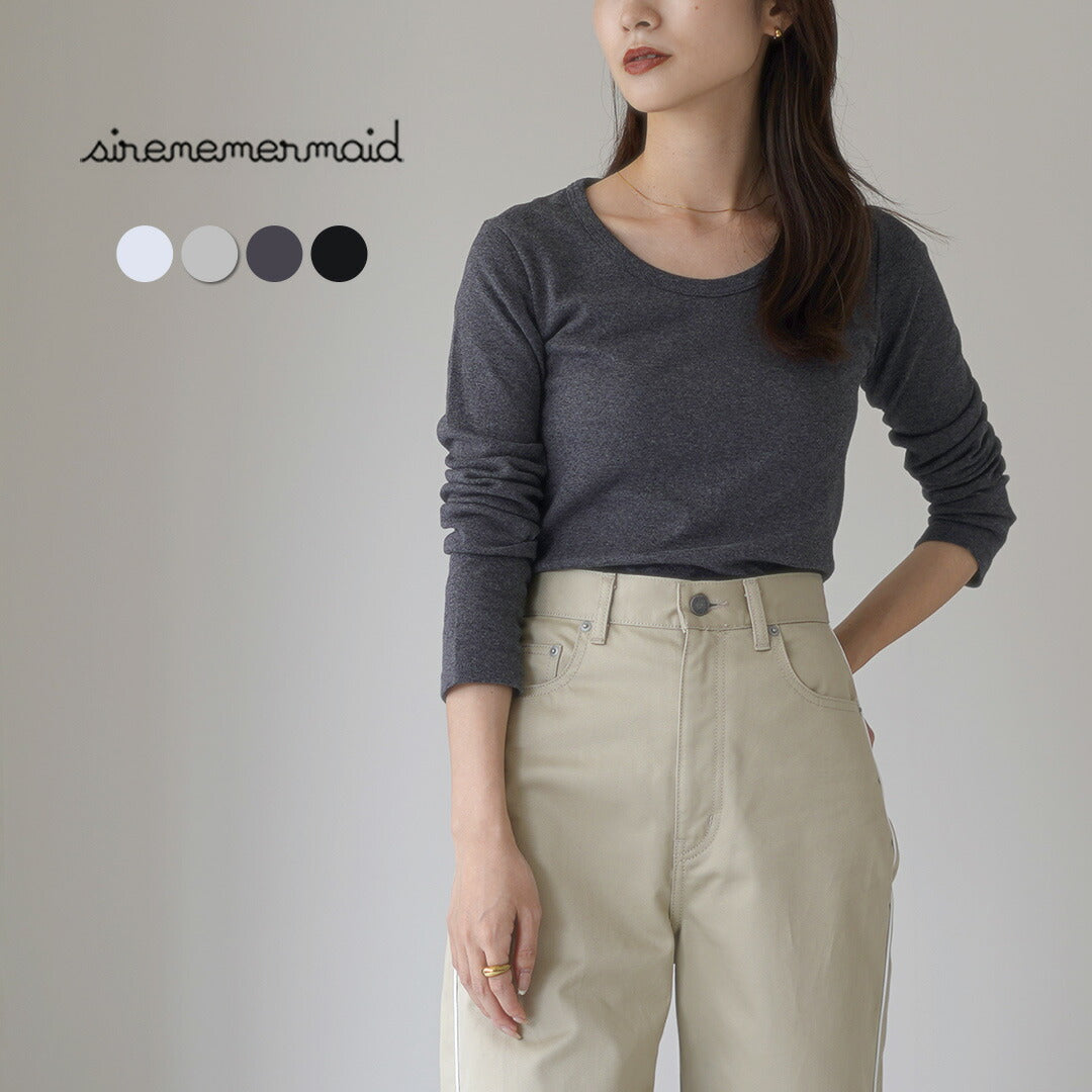 SIRENEMERMAID(シレーヌマーメイド) スクープネック ロングスリーブ