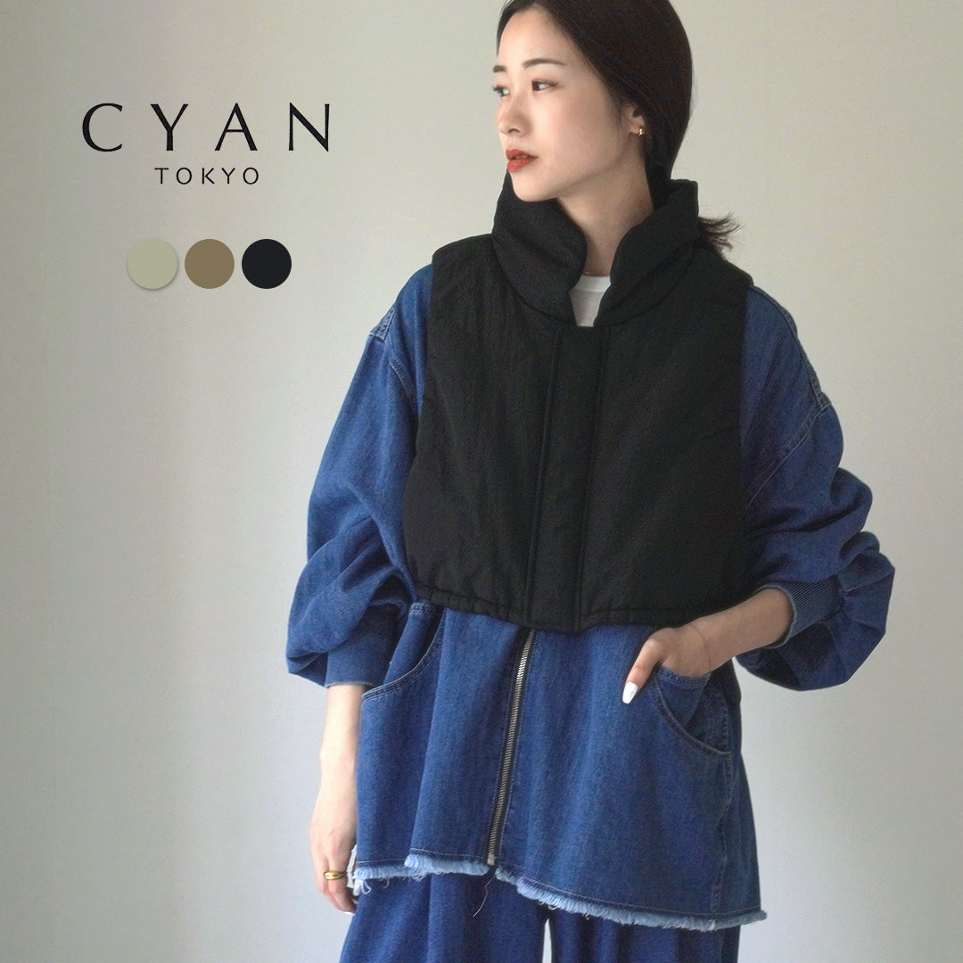 CYAN TOKYO(シアン トーキョー) グロッシー パデッド ベスト