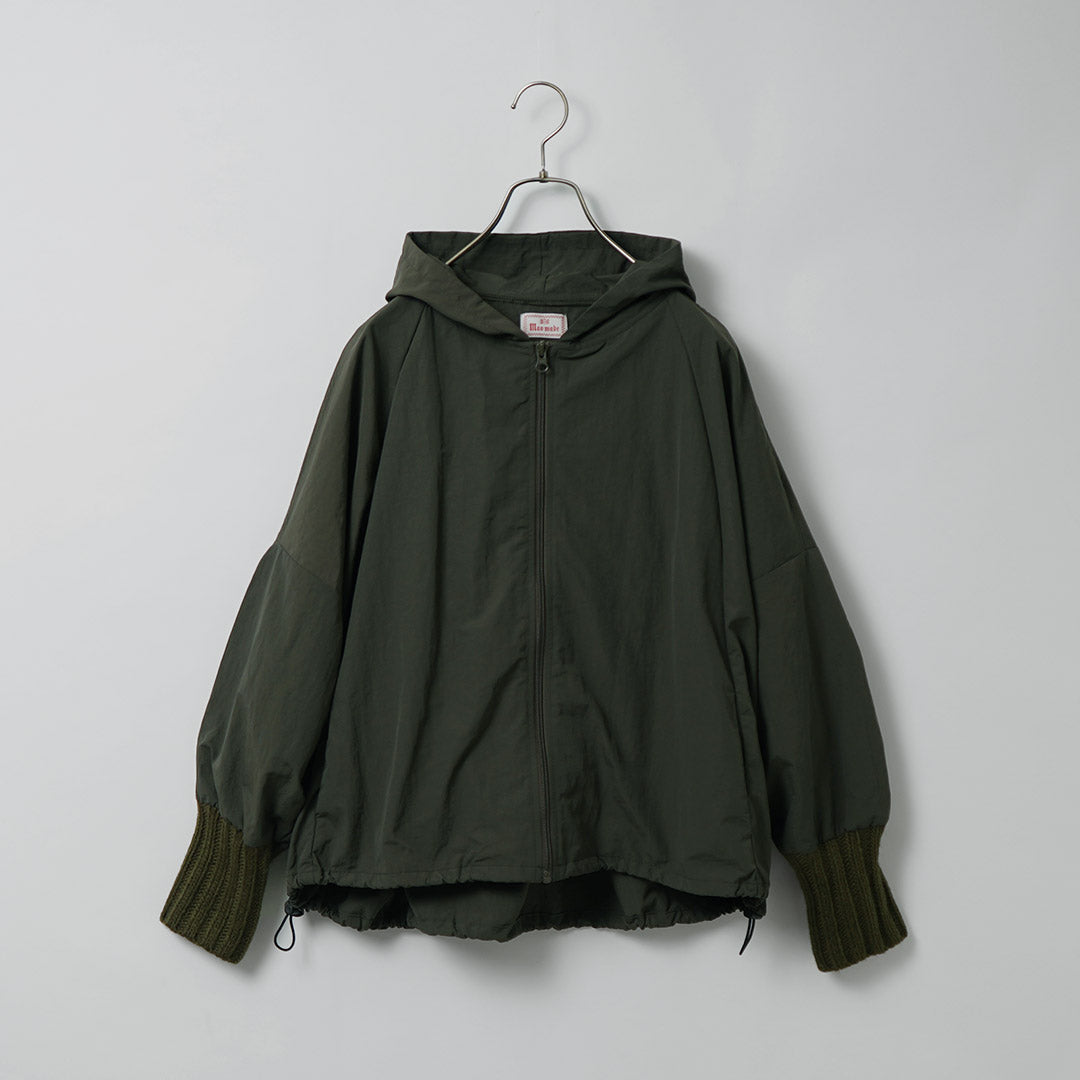 【30%OFF】MAO MADE(マオメイド) ヴィンテージウェザー ニットリブ フードジャケット