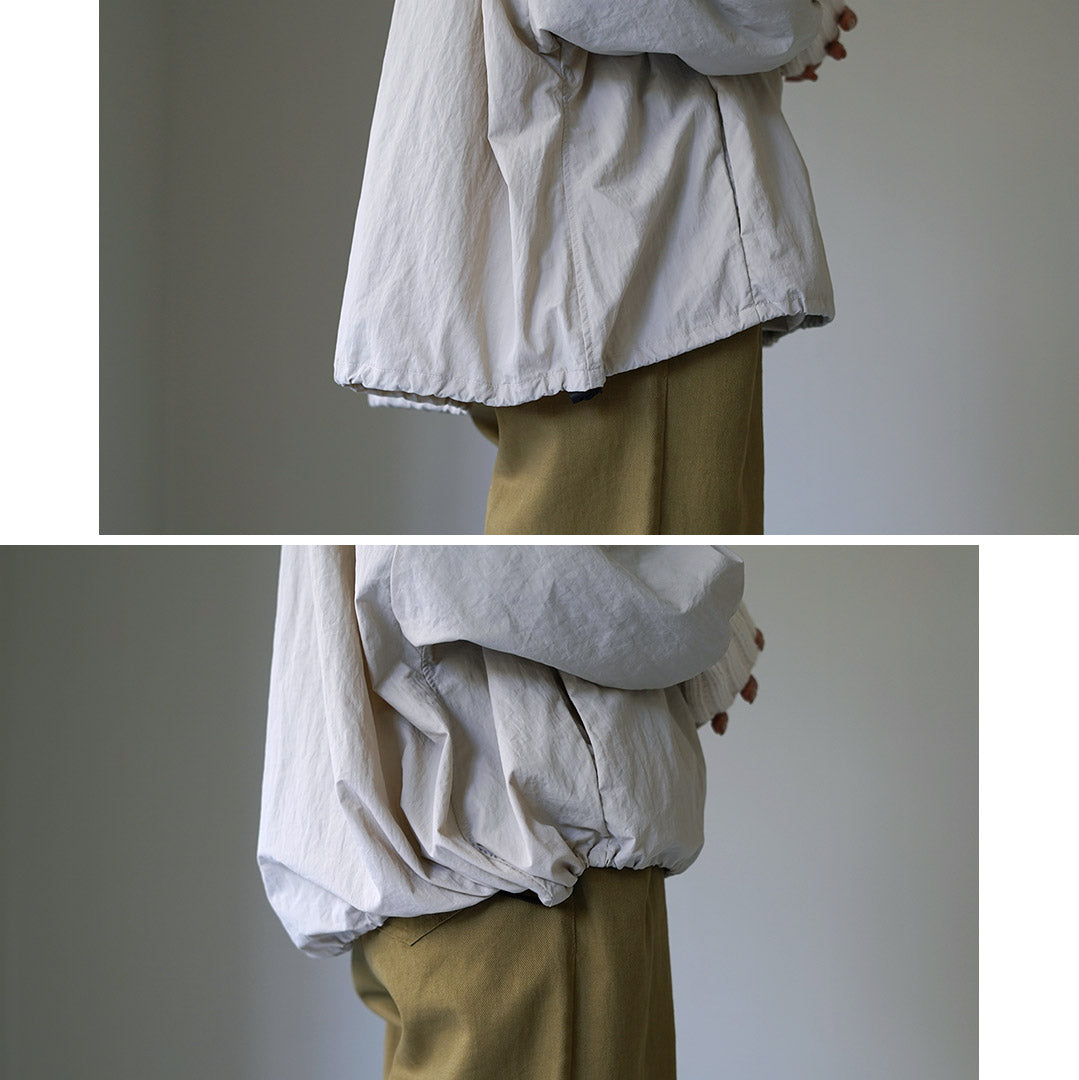 【30%OFF】MAO MADE(マオメイド) ヴィンテージウェザー ニットリブ フードジャケット