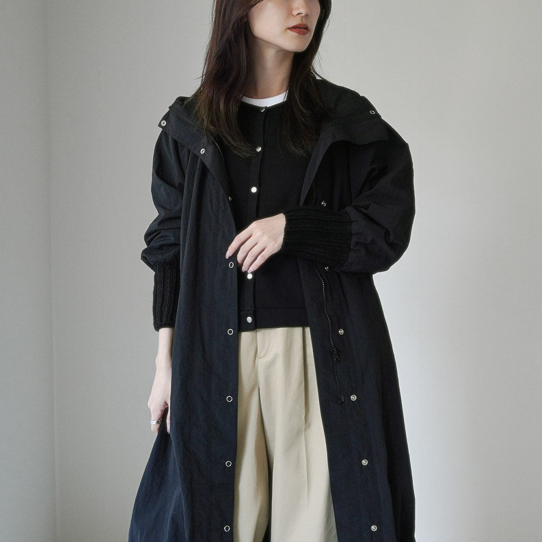 【30%OFF】MAO MADE(マオメイド) ヴィンテージウェザー ニットリブ オーバー マウンテンパーカ