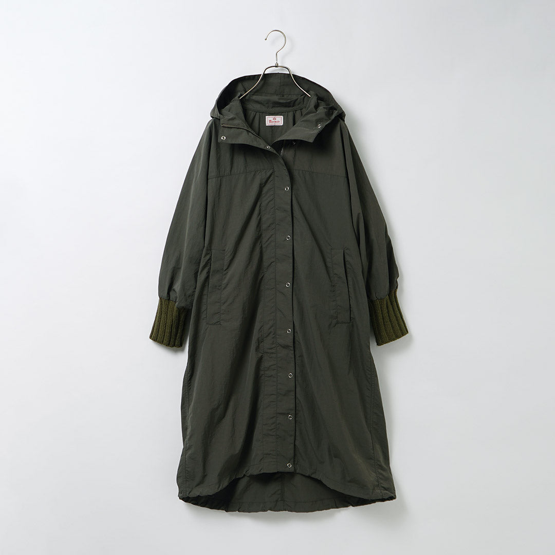 【30%OFF】MAO MADE(マオメイド) ヴィンテージウェザー ニットリブ オーバー マウンテンパーカ